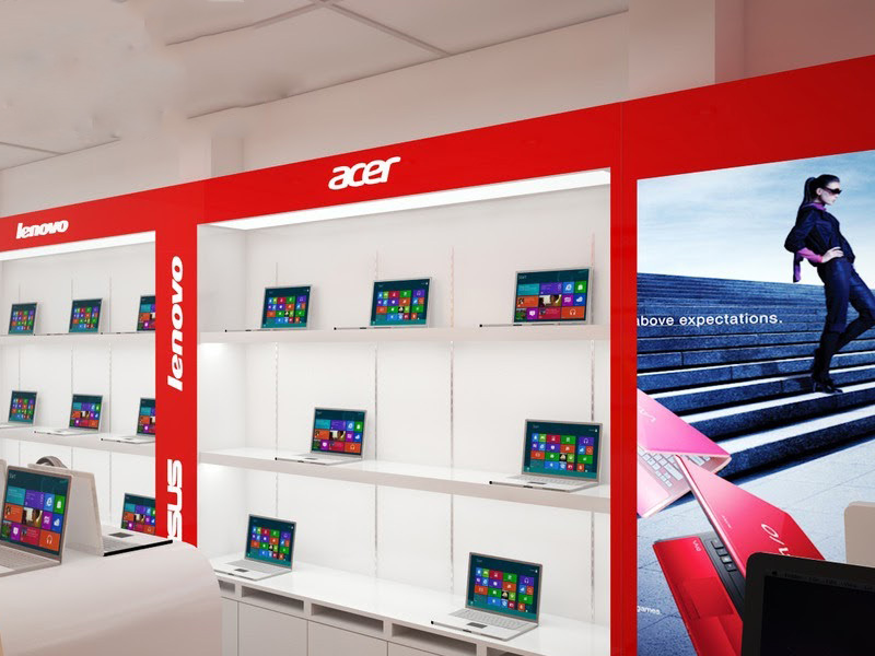 thiết kế cửa hàng máy tính