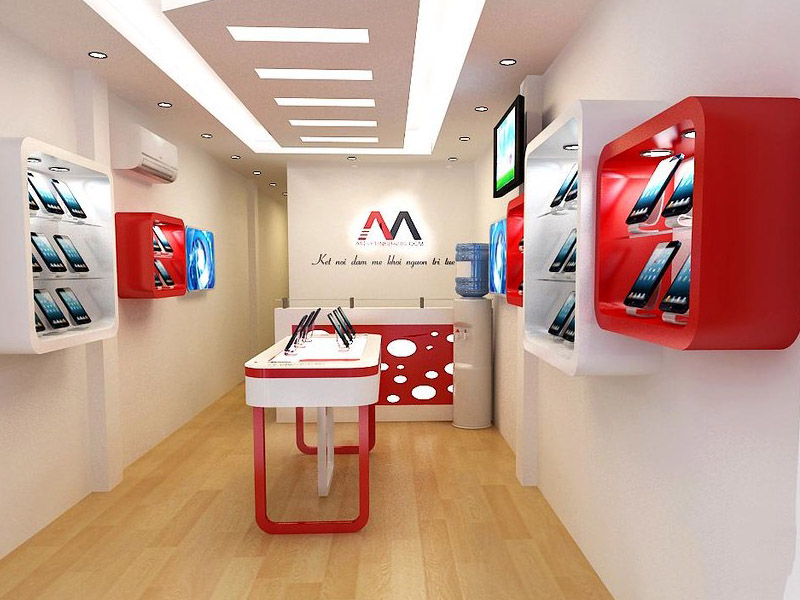 thiết kế cửa hàng máy tính