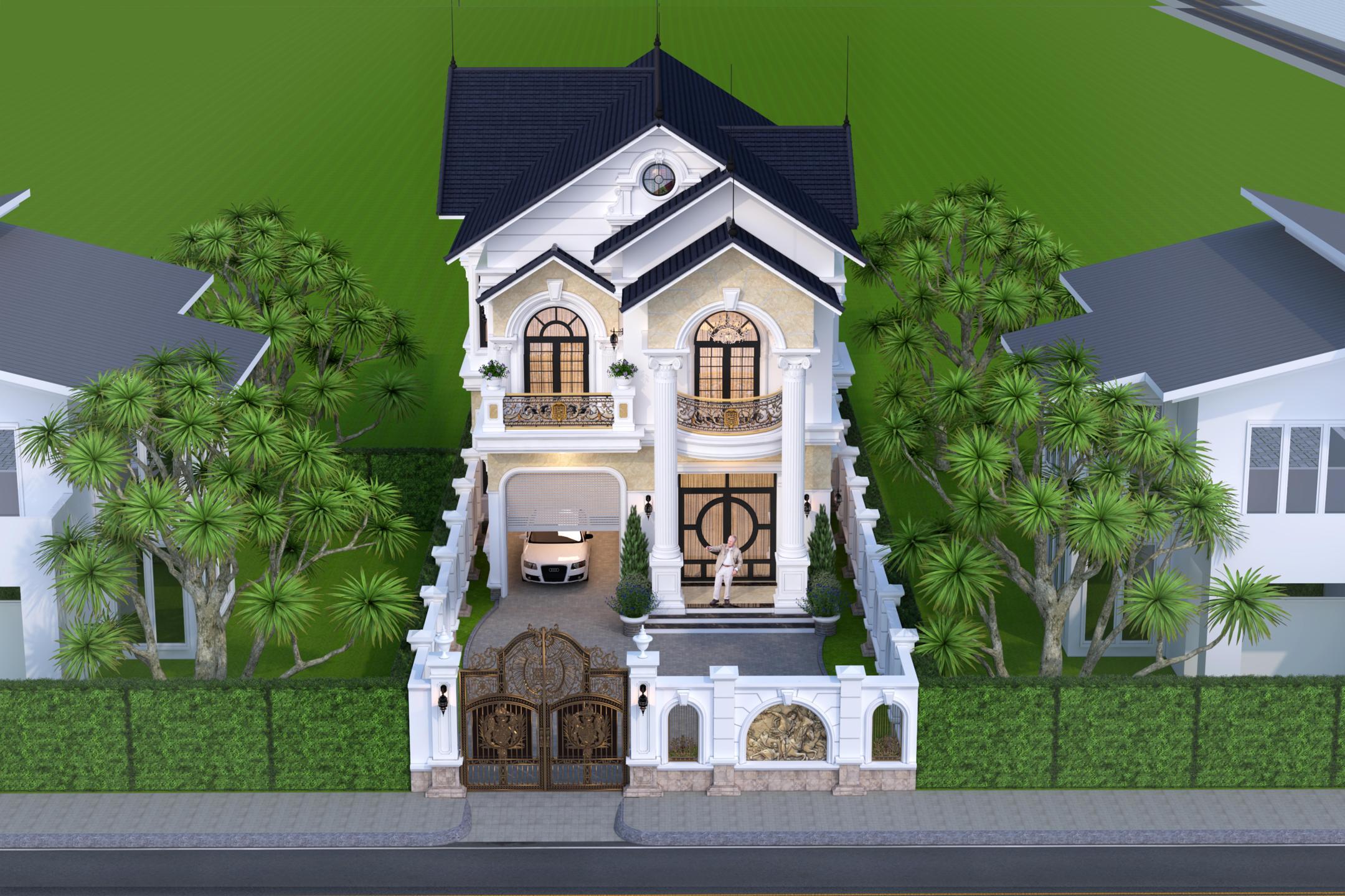thiết kế nội thất nhà phố 2 tầng