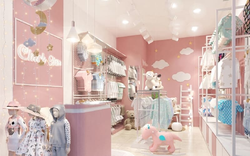 Shop Quần Áo Trẻ Em Diện Tích Nhỏ